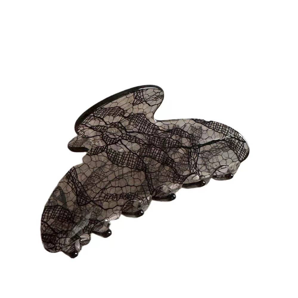 Elegant Lace Solid Color Hair Claw Clip