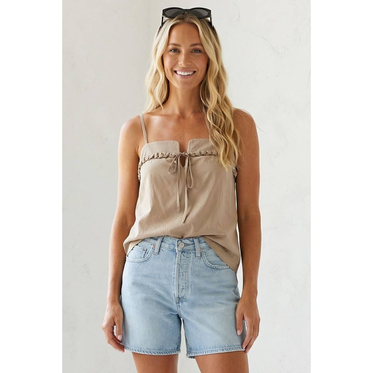 Knitting Detail Tank Top