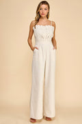 Accordion Shape Cami Jumpsuit